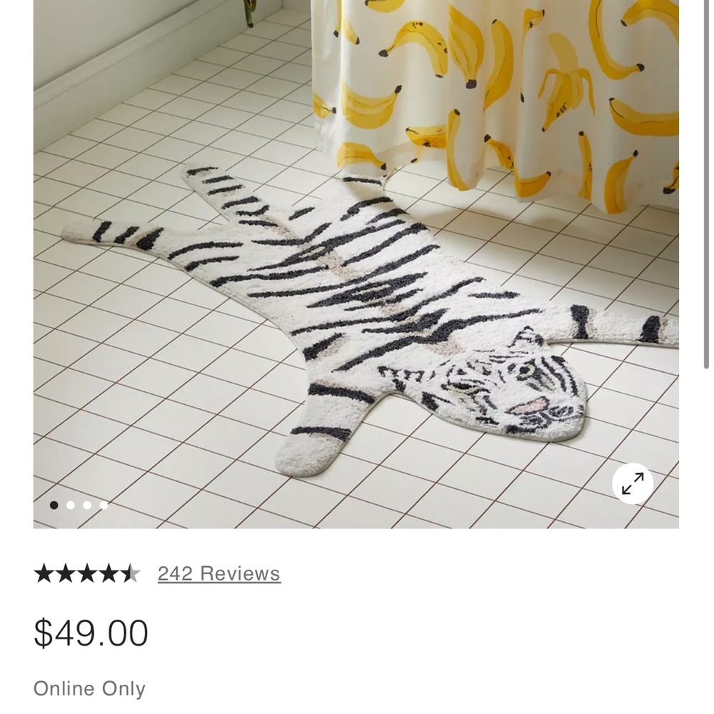 Brand new urban outfitters bath mat